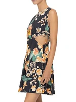 Veranera Otono Danza Floral Cut-Out Minidress