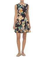 Veranera Otono Danza Floral Cut-Out Minidress