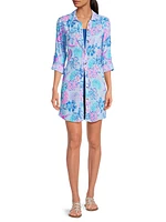 Natalie Shirtdress Coverup