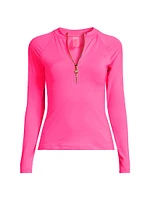 Nayte Half-Zip Rashguard Top UPF 5