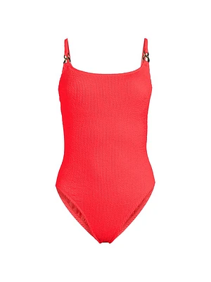 Alizee Crinkled One-Piece Swimsuit