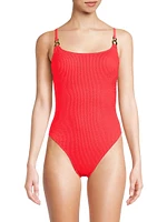 Alizee Crinkled One-Piece Swimsuit