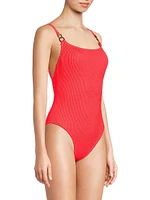 Alizee Crinkled One-Piece Swimsuit