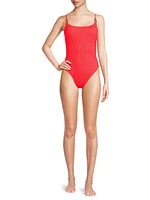 Alizee Crinkled One-Piece Swimsuit