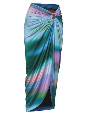 Isla Tie-Dye Cover-Up Maxi Skirt