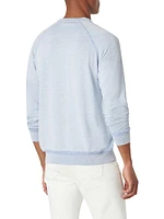 Cotton-Silk V-Neck Sweater