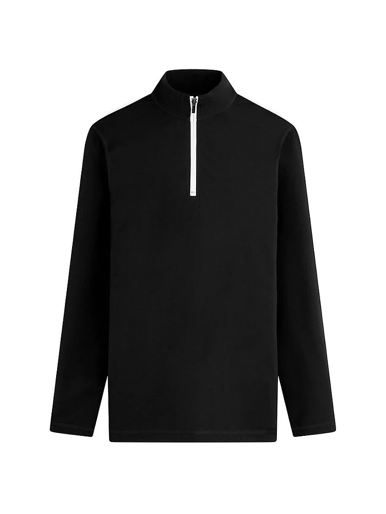 Long-Sleeve Quarter-Zip Top