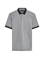 3-Button Cotton-Blend Polo Shirt