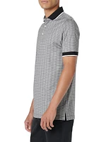 3-Button Cotton-Blend Polo Shirt