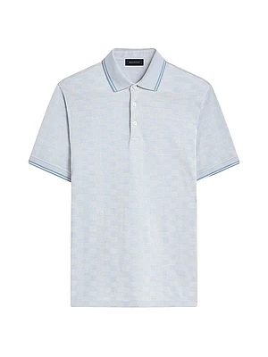 3-Button Cotton Polo Shirt
