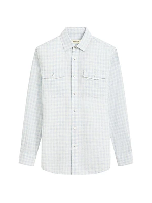 Julian Plaid Linen Shirt