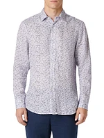 Julian Abstract Linen Shirt