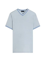 Cotton-Blend V-Neck T-Shirt