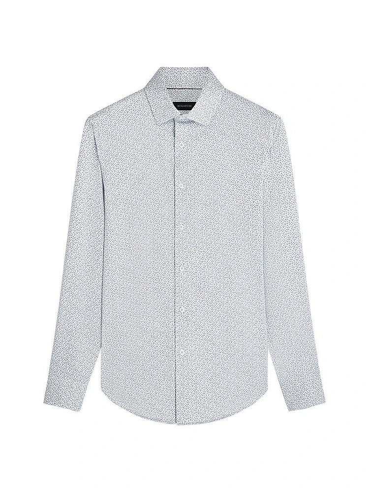 James Abstract Button-Front Shirt