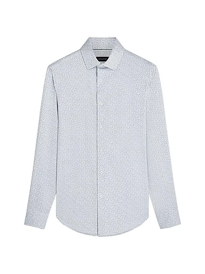 James Abstract Button-Front Shirt