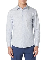 James Abstract Button-Front Shirt