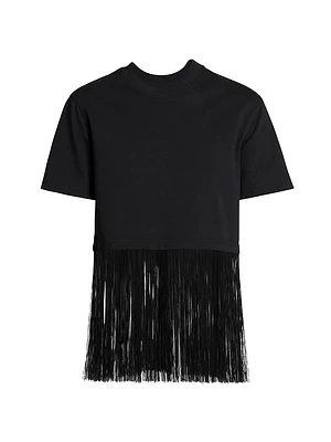 Archive Fringe Cotton T-Shirt