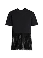 Archive Fringe Cotton T-Shirt