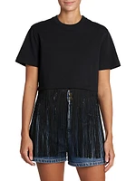 Archive Fringe Cotton T-Shirt