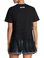 Archive Fringe Cotton T-Shirt