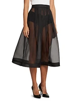 Silhouette of the Season Sheet Midi-Skirt