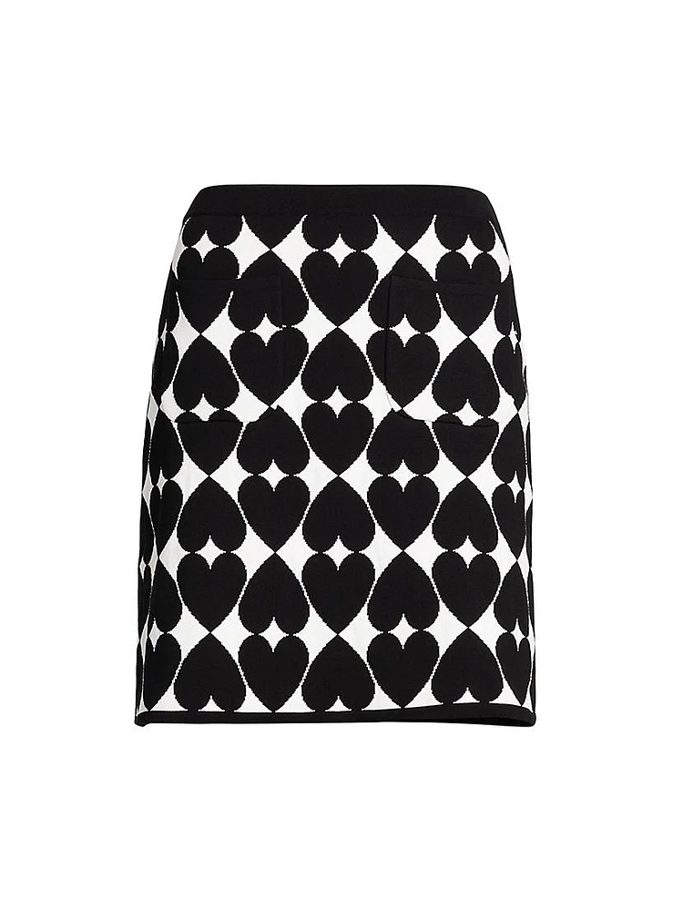 Optical Knit Cotton Skirt