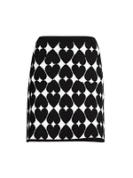 Optical Knit Cotton Skirt