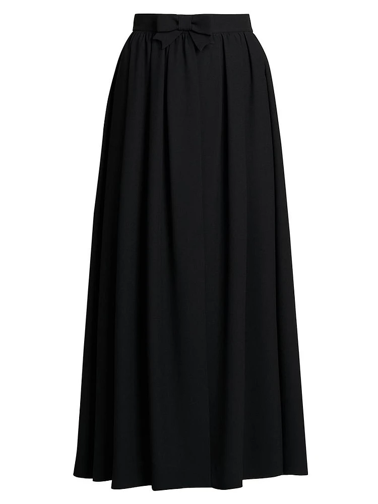 Bow Walk-Thru Maxi Skirt