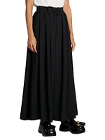 Bow Walk-Thru Maxi Skirt