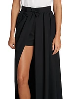 Bow Walk-Thru Maxi Skirt