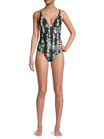 Niki V-Neck One-Piece Swimsuit