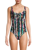 Taylor Lace-Up One-Piece Swimsuit