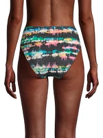 Tie-Dye Mid-Rise Bikini Bottom