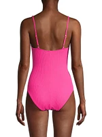 Taylor Lace-Up One-Piece Swimsuit