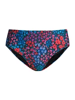 Floral Mid-Rise Bikini Bottoms