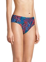 Floral Mid-Rise Bikini Bottoms