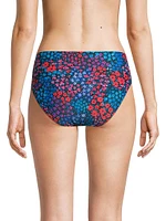 Floral Mid-Rise Bikini Bottoms