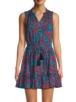 Beth Cotton Drawstring Minidress