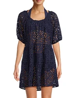 Kelly Cotton Eyelet Cover-Up Dress