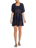 Kelly Cotton Eyelet Cover-Up Dress