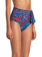 Knotted High-Rise Bikini Bottom