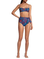 Knotted High-Rise Bikini Bottom