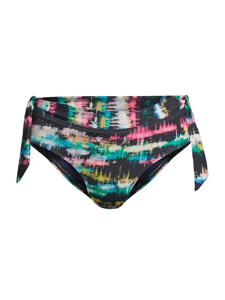 Double-Tie Mid-Rise Bikini Bottom