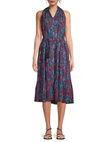 Tracy Floral Cotton Midi-Dress