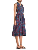 Tracy Floral Cotton Midi-Dress