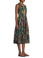 Tracy Dyed Cotton Midi-Dress