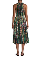 Tracy Dyed Cotton Midi-Dress