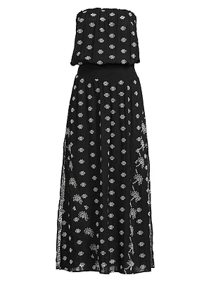 Cynthia Cotton Eyelet Midi-Dress