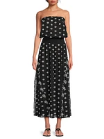 Cynthia Cotton Eyelet Midi-Dress