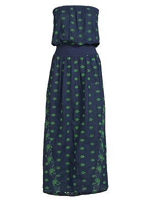 Cynthia Cotton Eyelet Midi-Dress